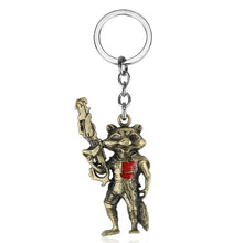 Load image into Gallery viewer, Rocket Raccoon Keychain