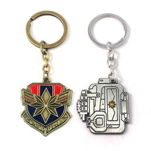 Load image into Gallery viewer, Captain Marvel Beeper Metal Keychain