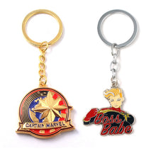 Load image into Gallery viewer, Captain Marvel Keychain